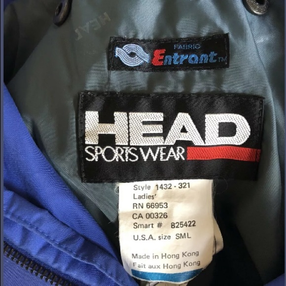 Vtg. HEAD Parka Anorak ‘90’s 1/2 Zip One Size SML Layer Blue Hood Gorpcore - Picture 4 of 7